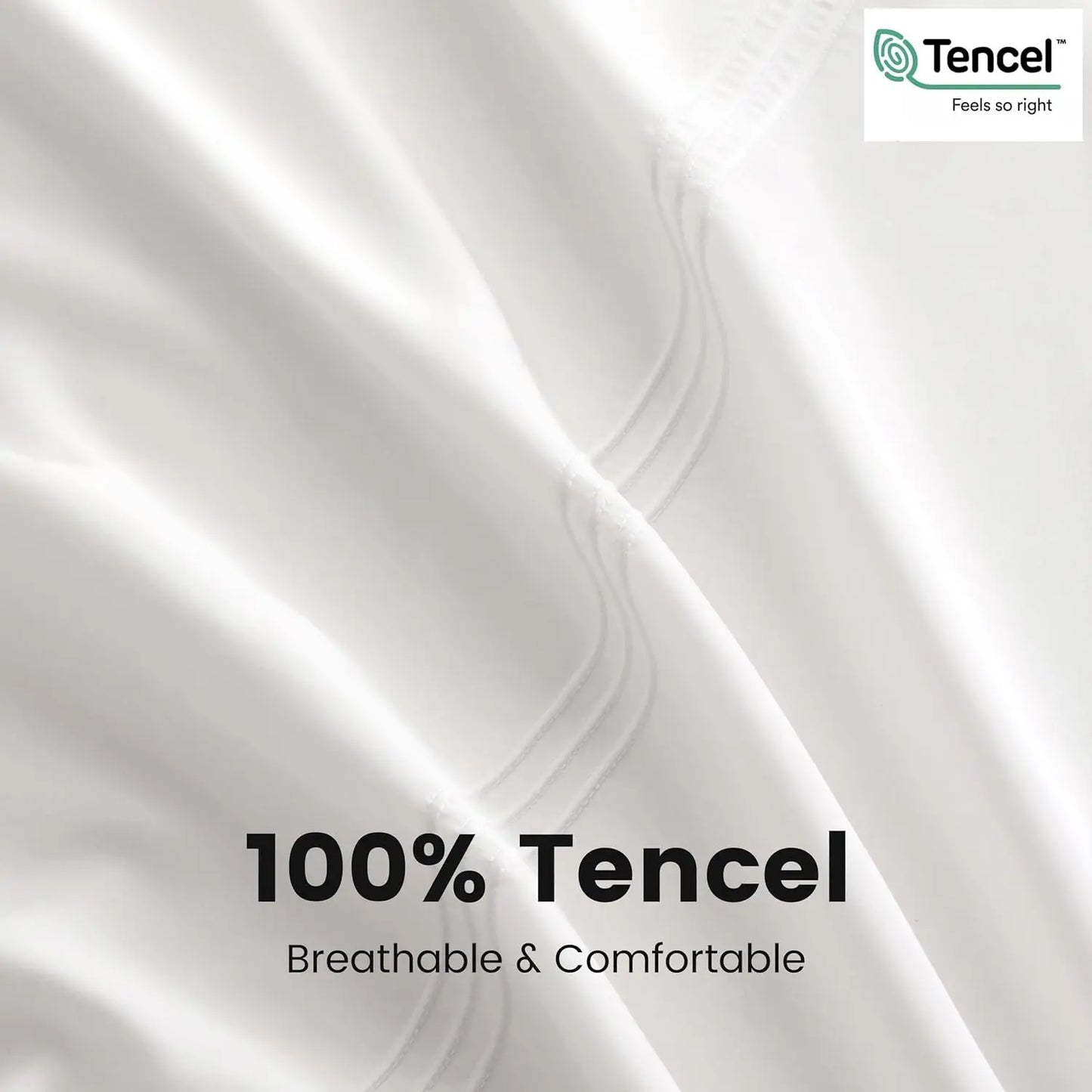 Simple&Opulence 100% Eucalyptus Lyocell Tencel Duvet Cover Set Cooling Breathable Duvet Cover Soft Silky, Luxury Bedding Set