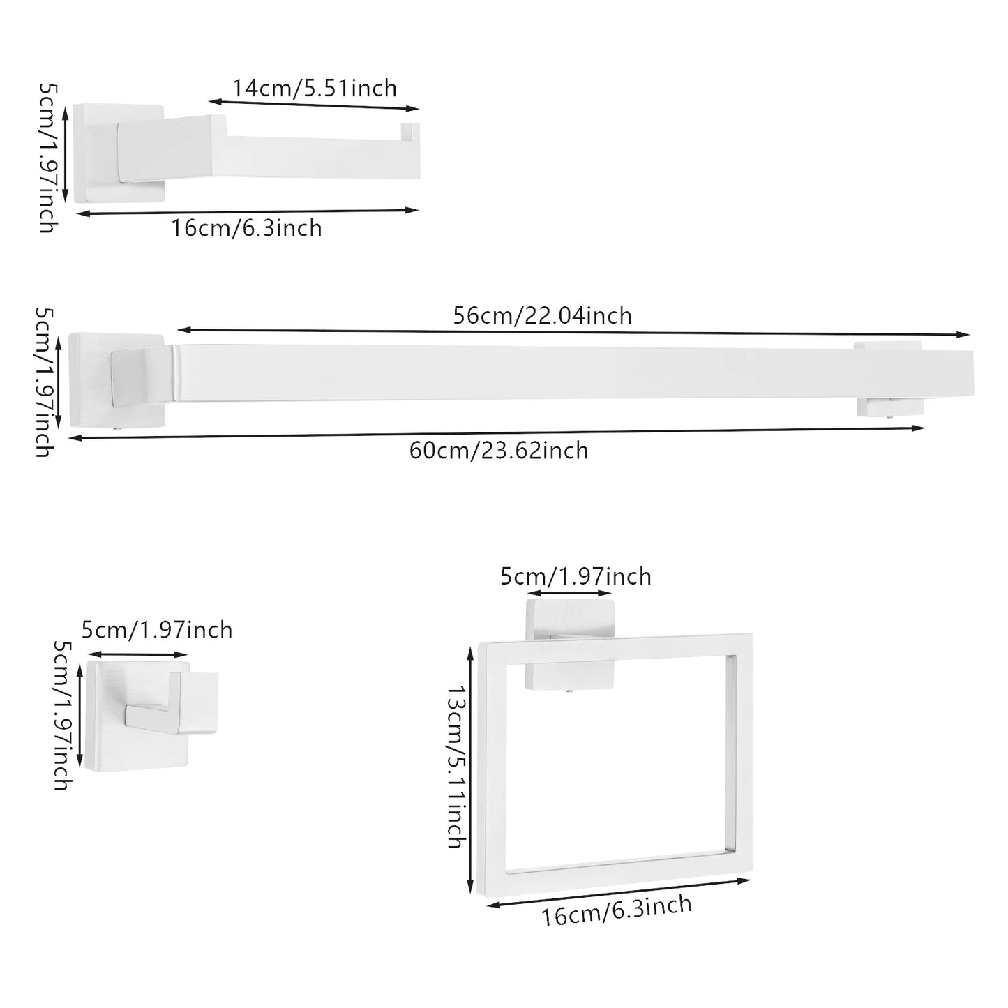 Bathroom Towel Bar Set