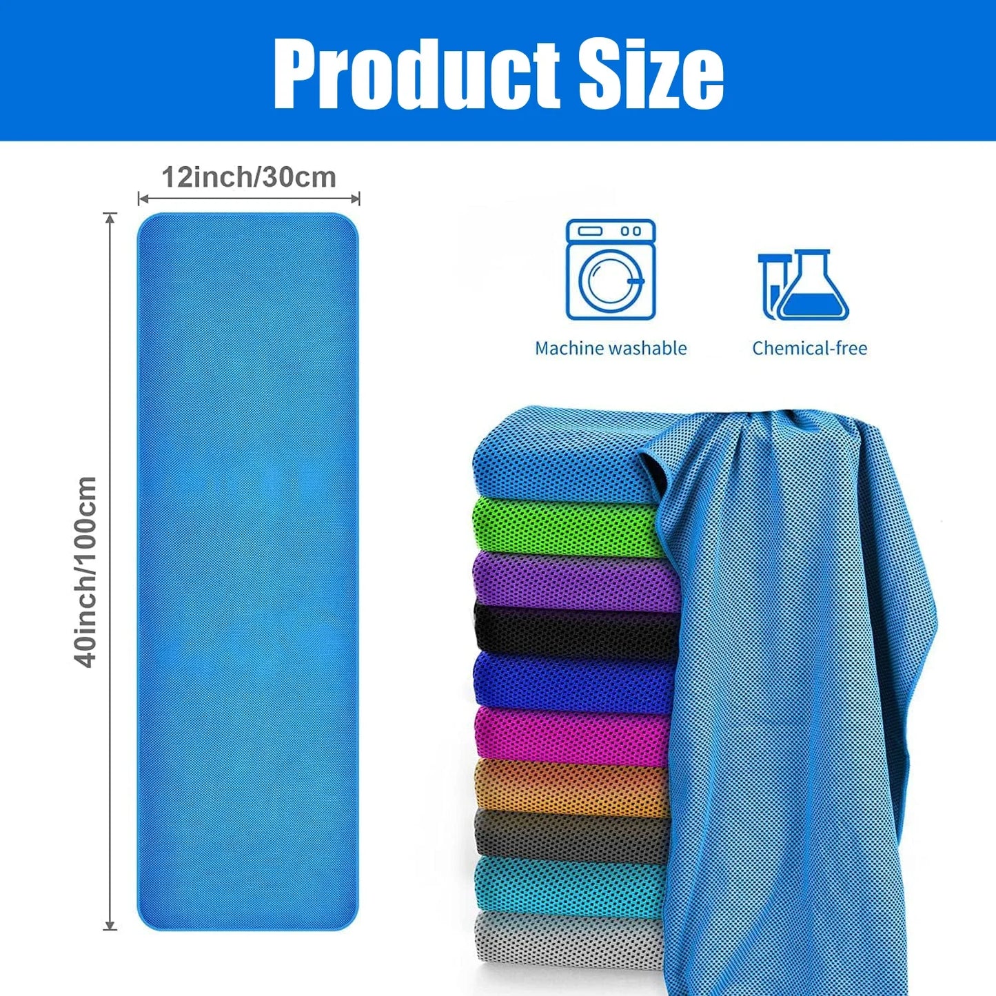 Microfiber Cooling Towels for Running, Yoga, Workout, climbing