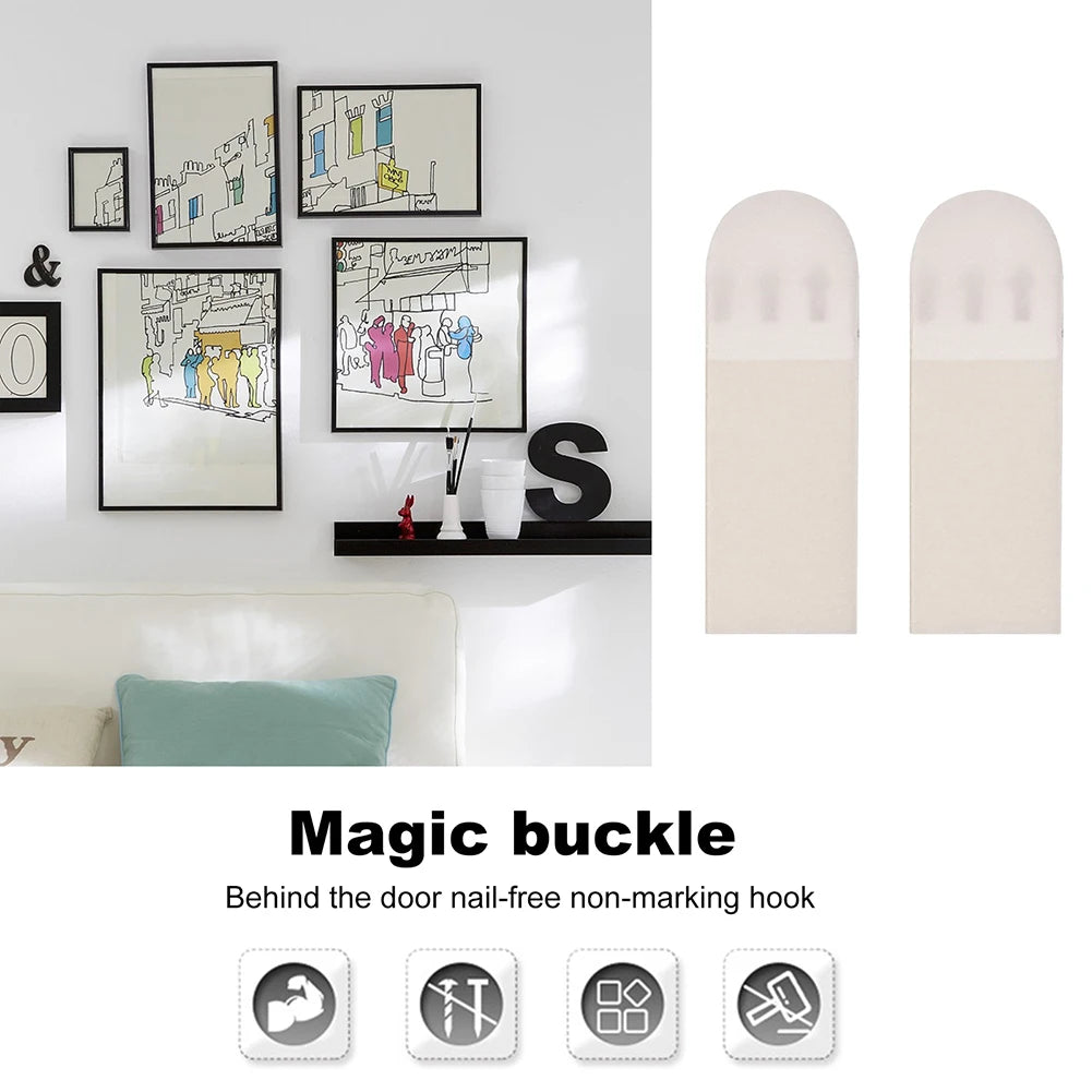 White Tape Damage-Free Picture and Frame Hanging Strips