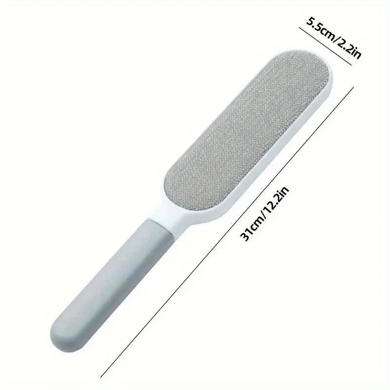 Large Gray 2-Pack Electrostatic Hair Lint Removal Brush
