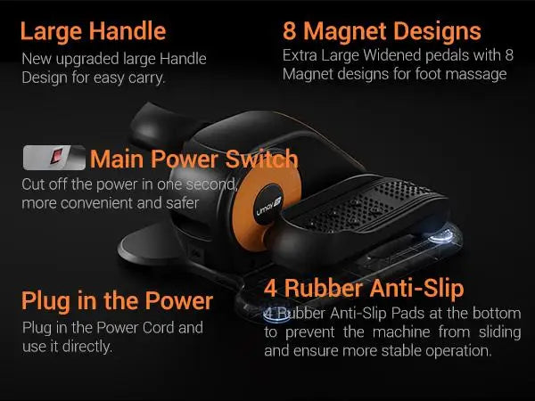 Electric Seated Leg Exerciser with Remote