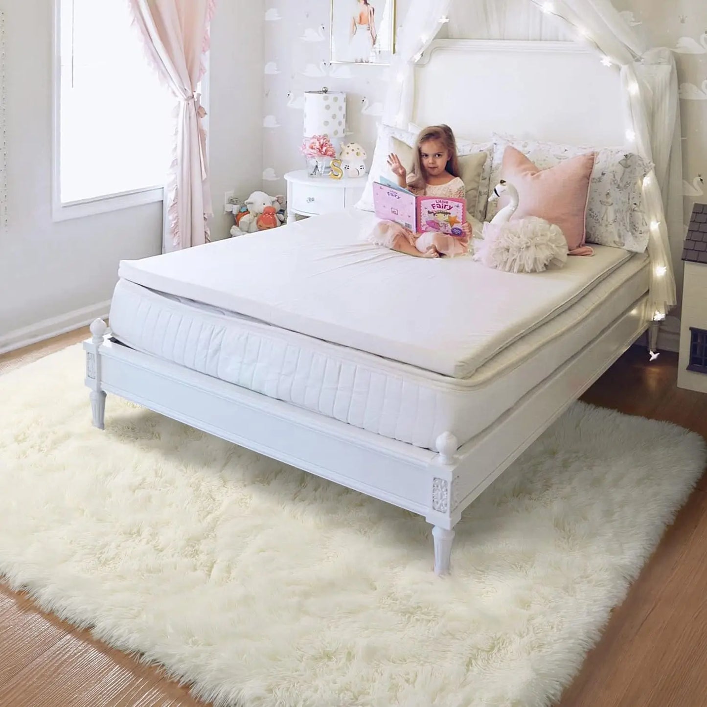 Fluffy Rugs Non Slip Rugs for Hardwood Floors Room Decor