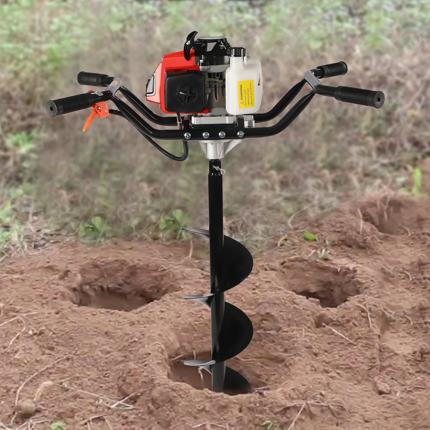 Gasoline Earth Auger 200mm Drills with 8In Auger Bits