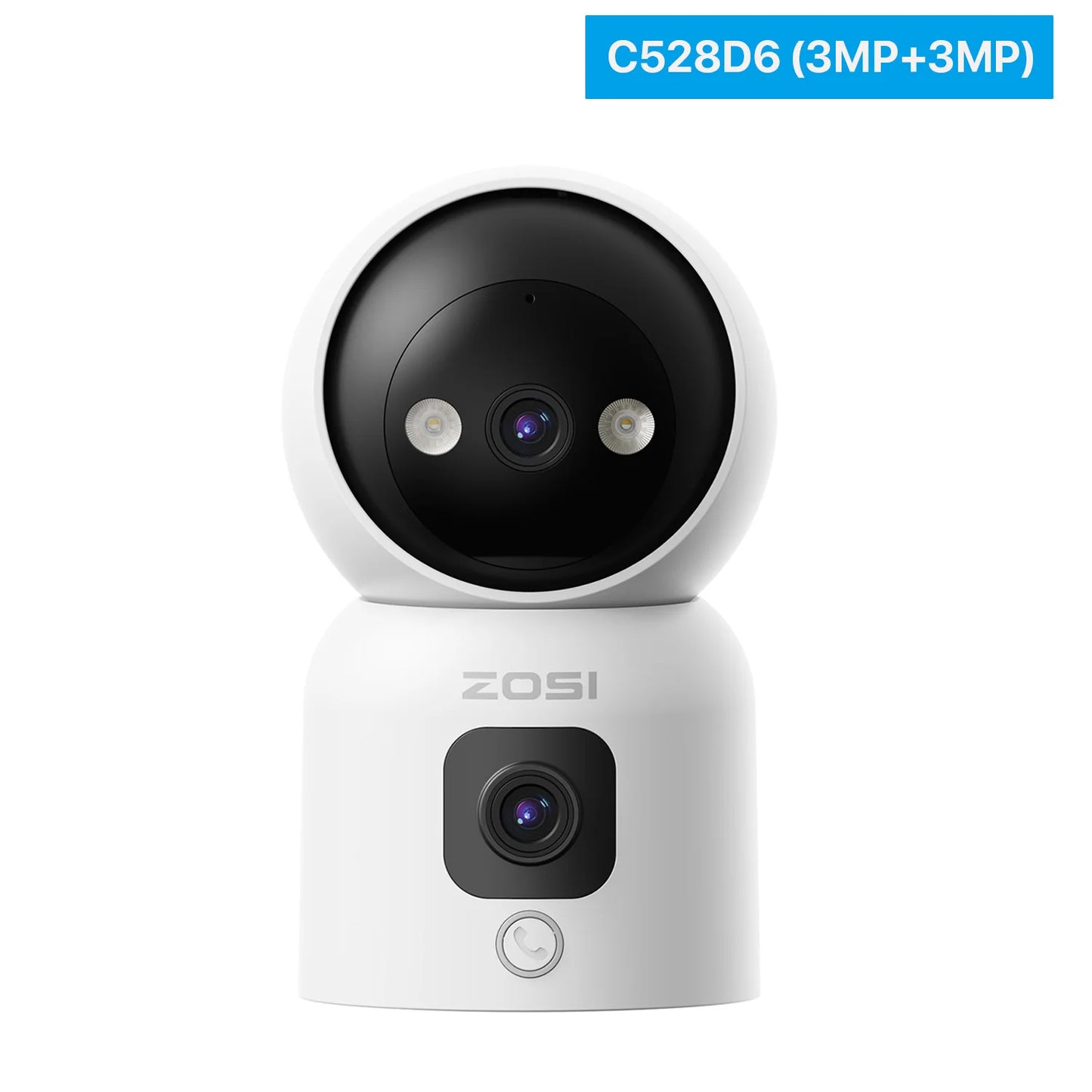 Dual-Lens Indoor Security Camera