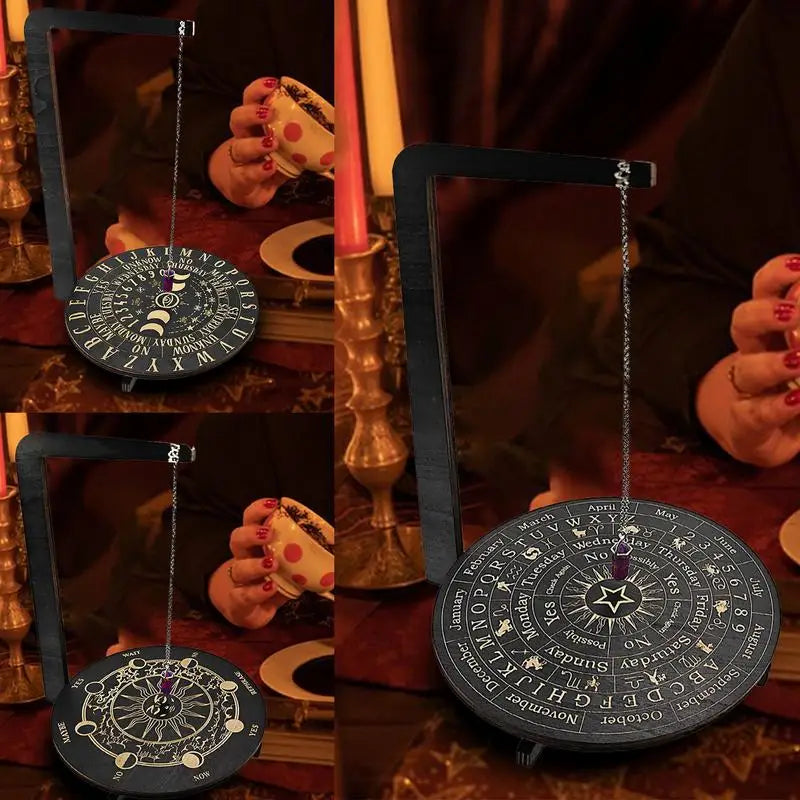 Wooden Witch Pendulum Decorative