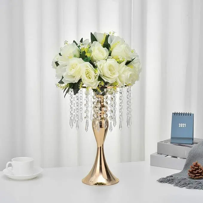 Versatile Gold Flower Vase Centerpiece