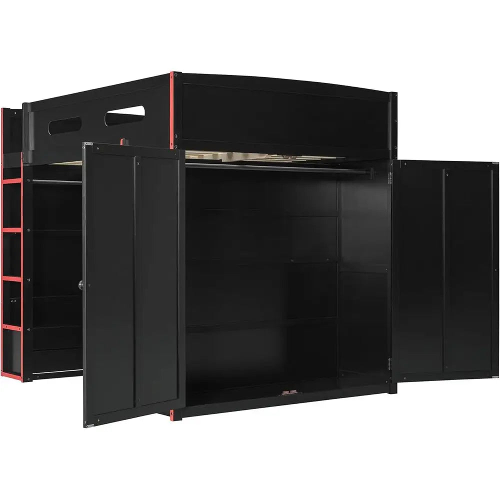 Full-Size Gaming Bed with Desk
