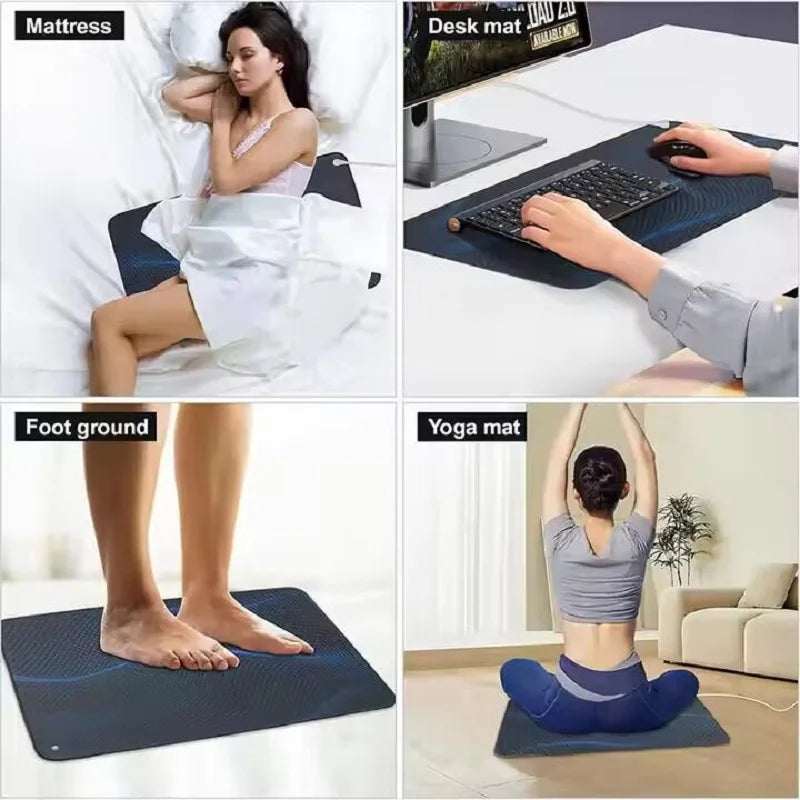 Earthing & Grounding Yoga Mat with Cord
