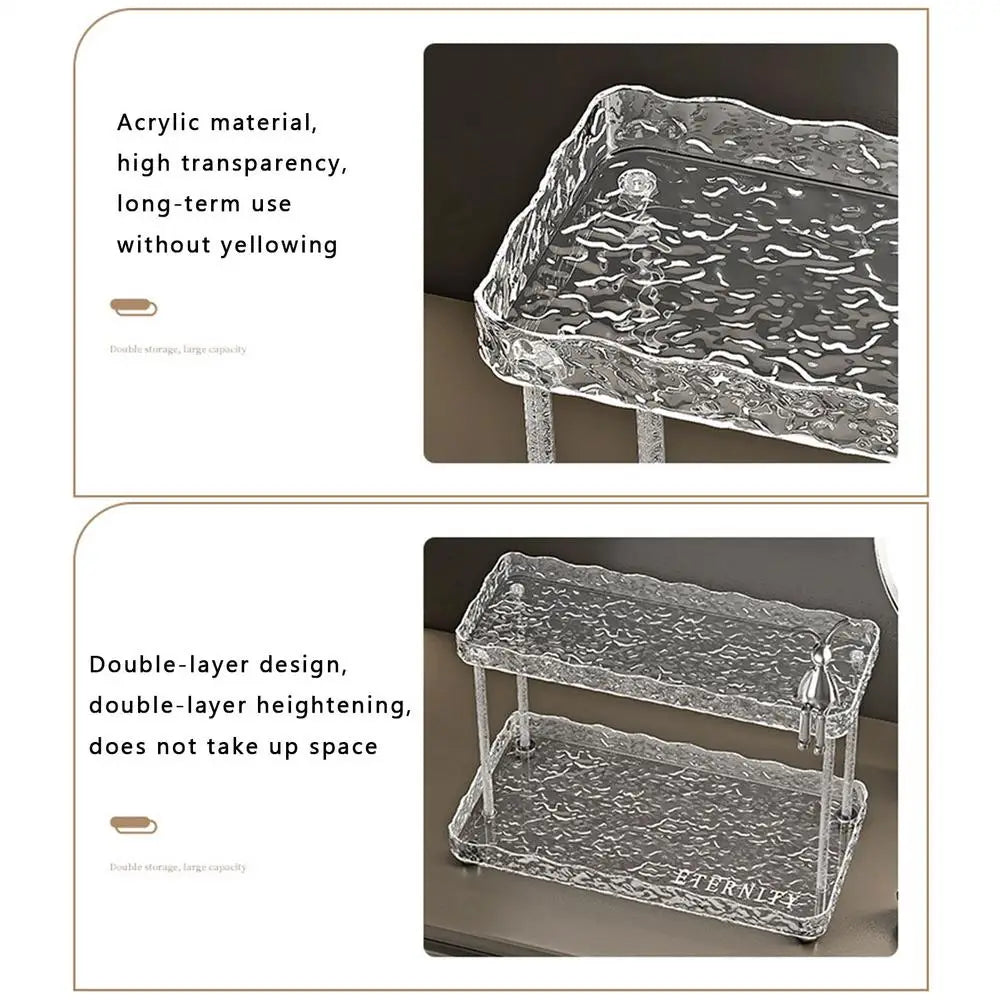 Bathroom Acrylic Vanity Storage Rack