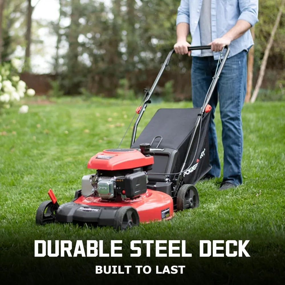 Gas Powered Lawn Mower - Oil Included