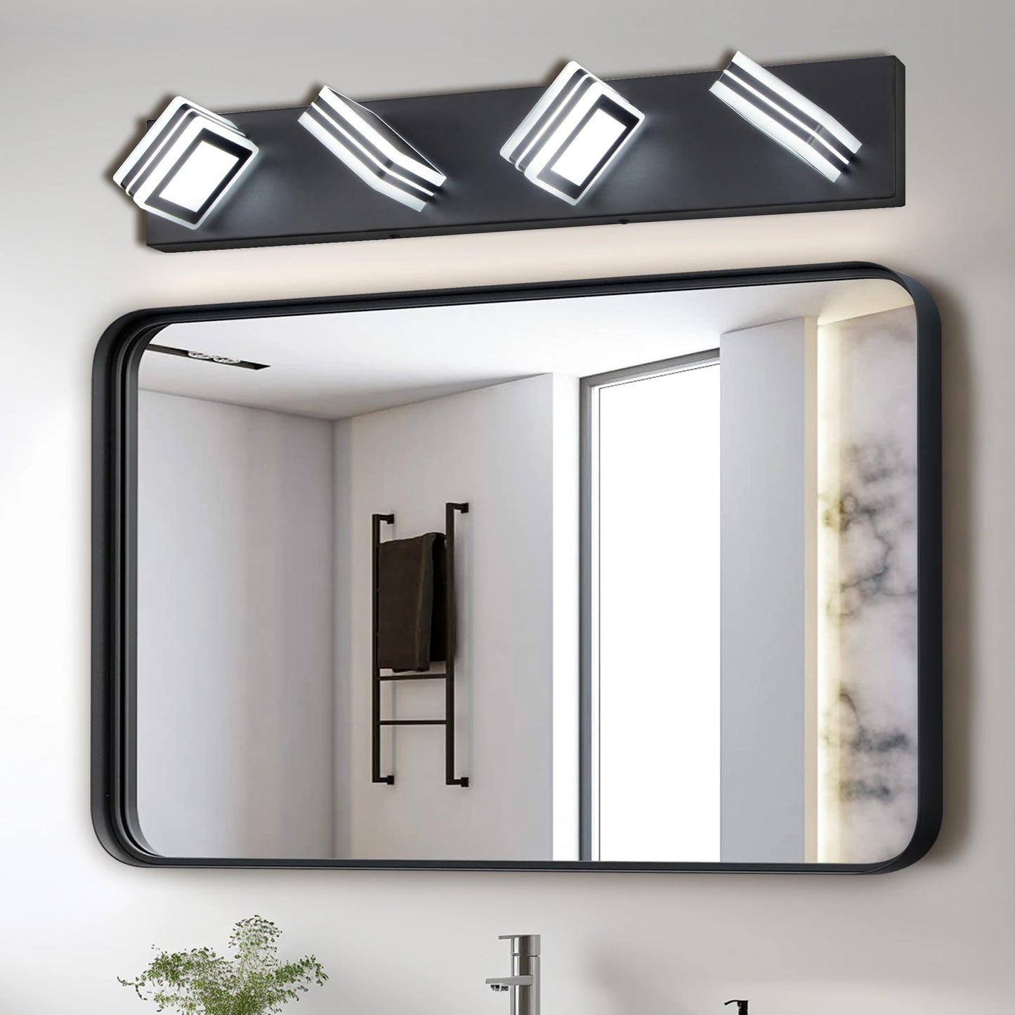 Bathroom LED Modern Black Vanity Lights