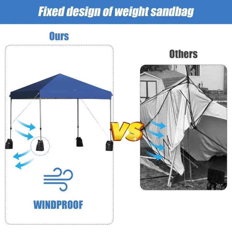Portable Outdoor Pop-Up Canopy Tent/Roller Bag and Sand Bags