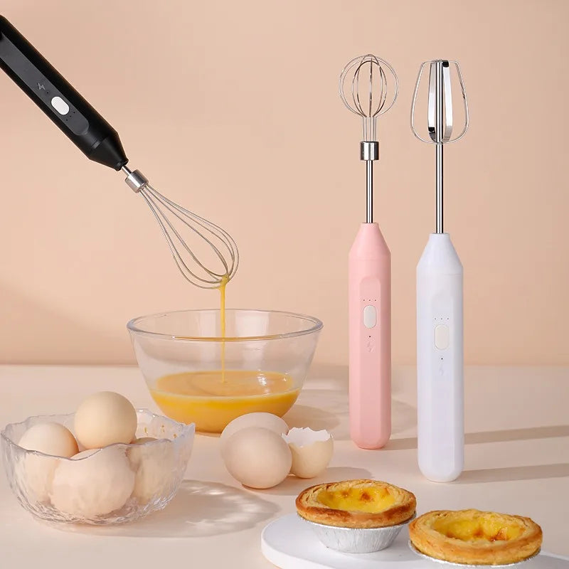 Electric Milk Frothier Handheld Egg Beater