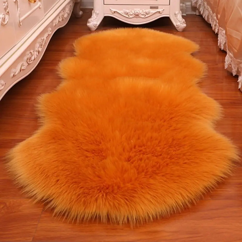 Faux Fluffy Shaggy Rugs Artificial Sheepskin Long Hair Carpet Floor Wool Fluffy Mat