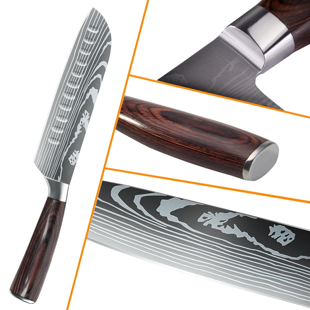 Japanese Kitchen Knives Set