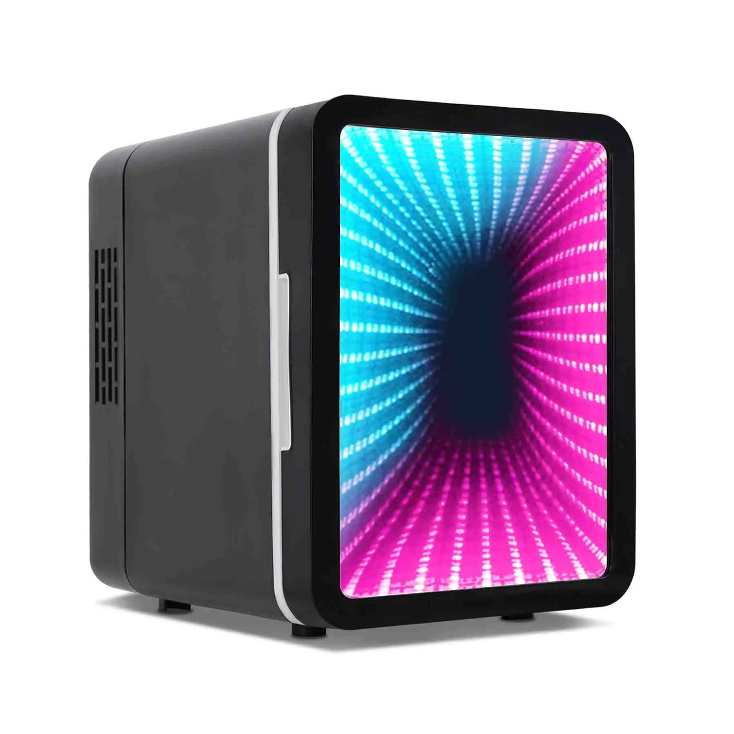iceBlue 13 Display Mode Dimmable LED Light Mirror Mini Fridge