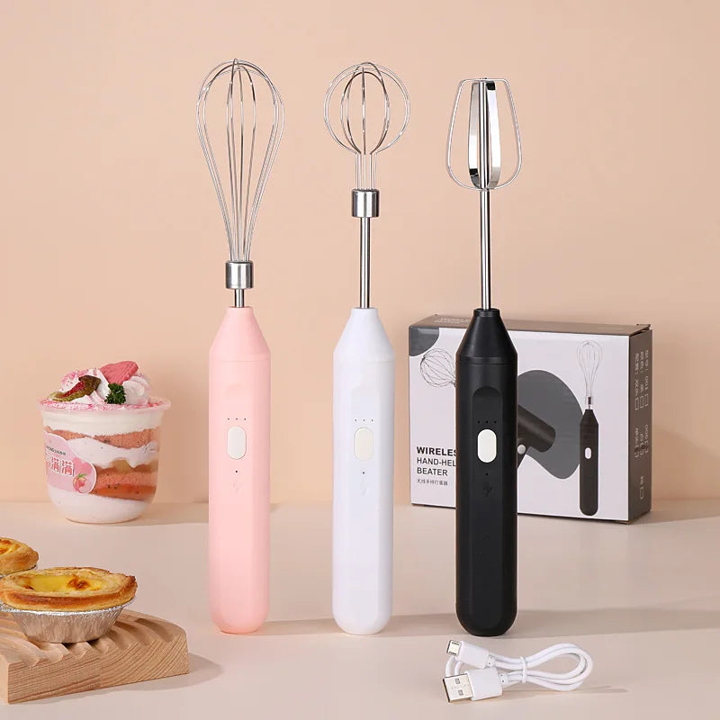 Electric Milk Frothier Handheld Egg Beater