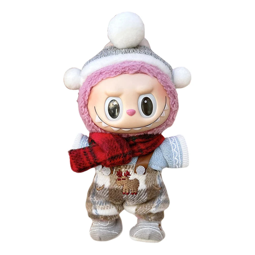 Mini Labubu Dolls Outfit Clothes Accessories without Doll