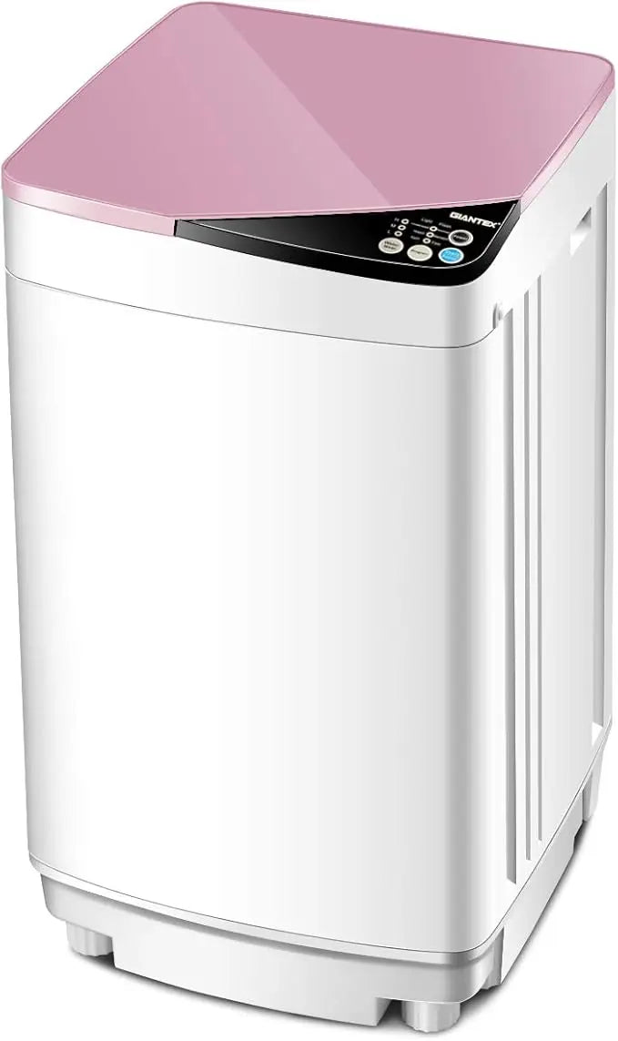 Capacity Compact Laundry Washer with Built-in Barrel Light Drain Pump and Long Hose