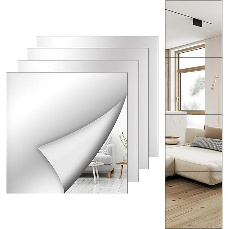 Acrylic 3D Self-adhesives Mirror Sheet Wall Sticker