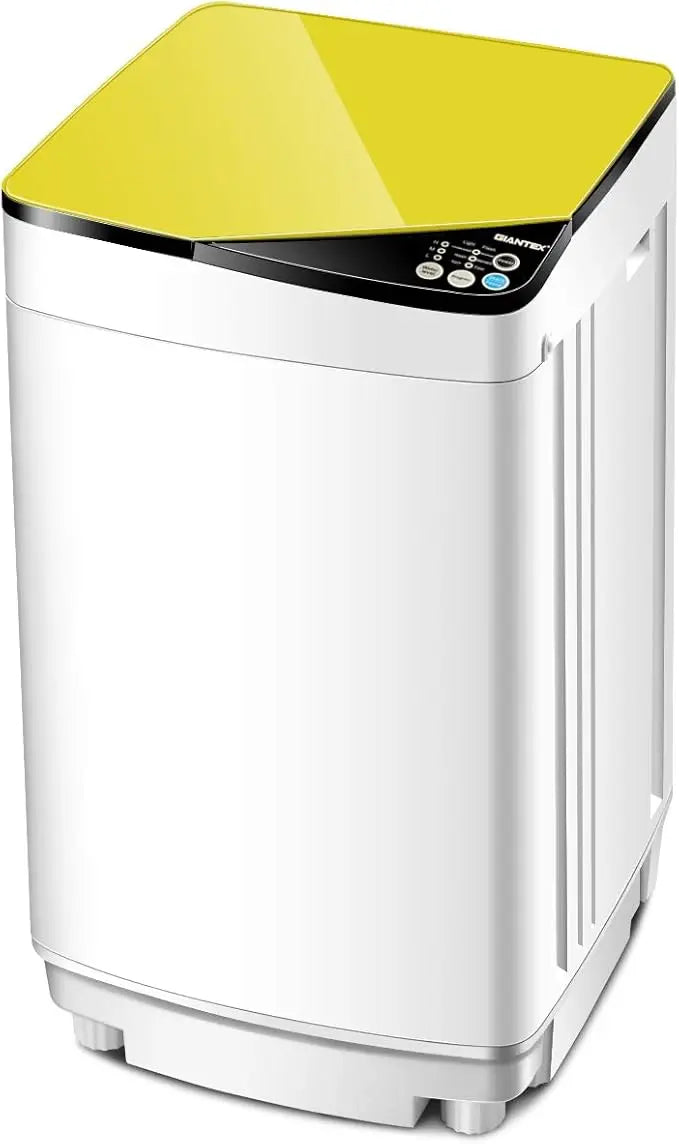 Capacity Compact Laundry Washer with Built-in Barrel Light Drain Pump and Long Hose