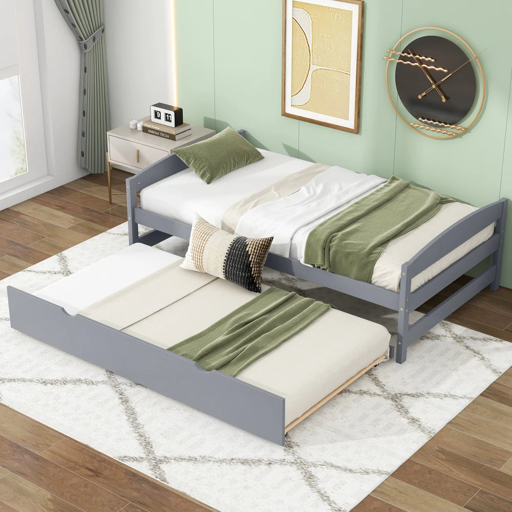 Twin Size Boys Bunk Platform Bed
