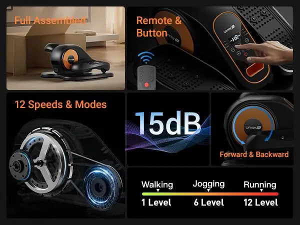 Electric Seated Leg Exerciser with Remote