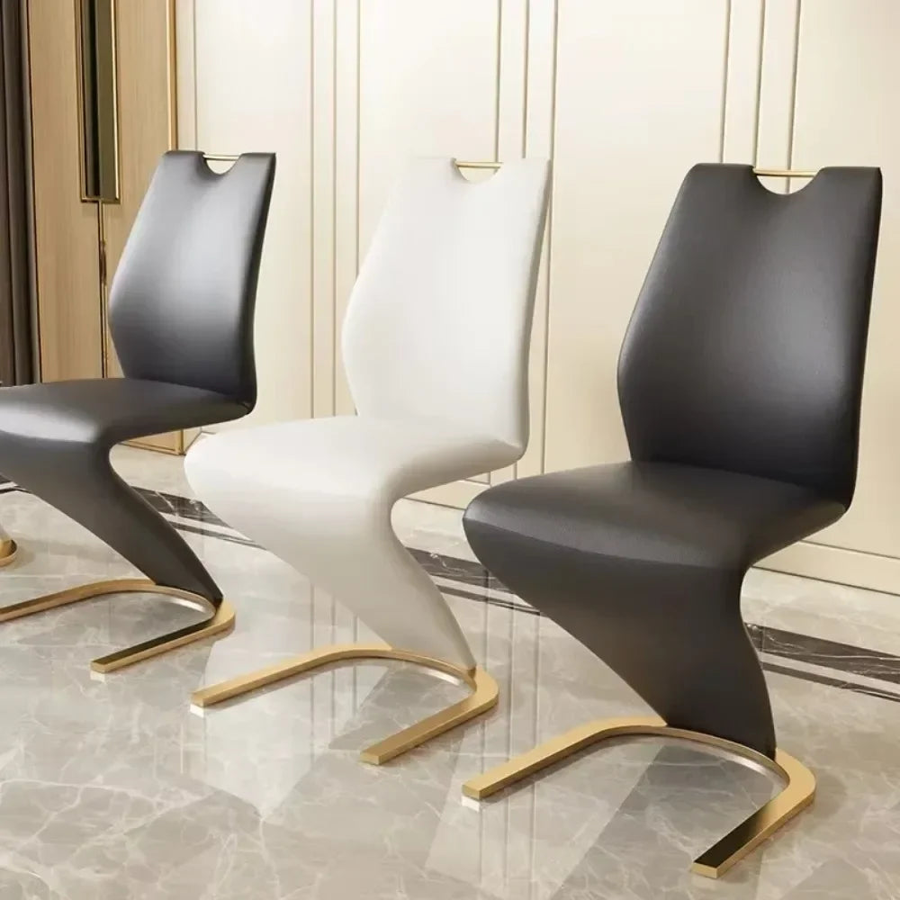 Modern Luxury Gold Dining Room Set