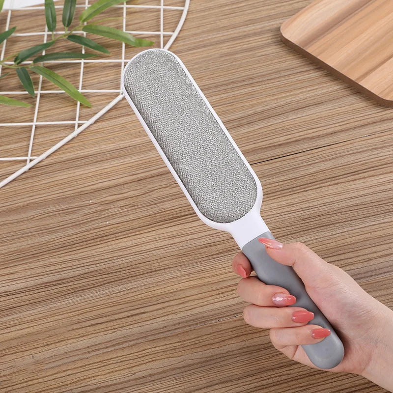 Large Gray 2-Pack Electrostatic Hair Lint Removal Brush