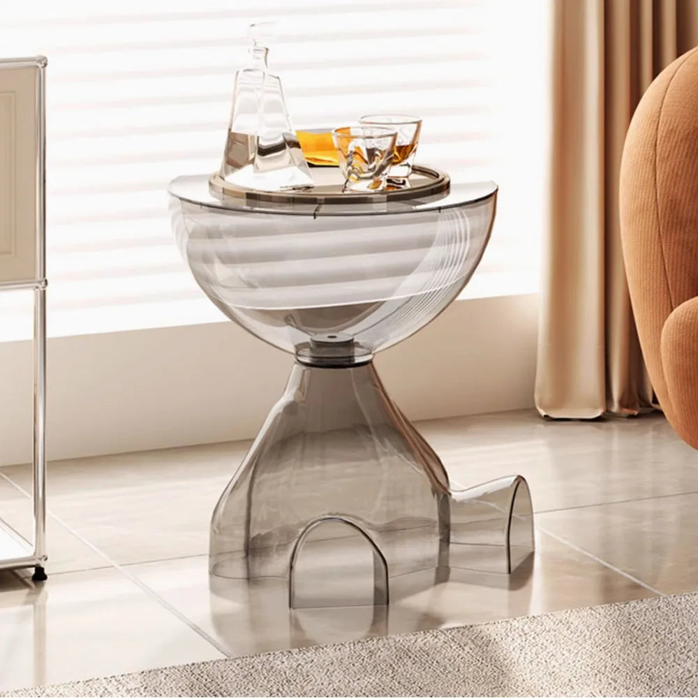 Transparent Small Flat Head Coffee Table