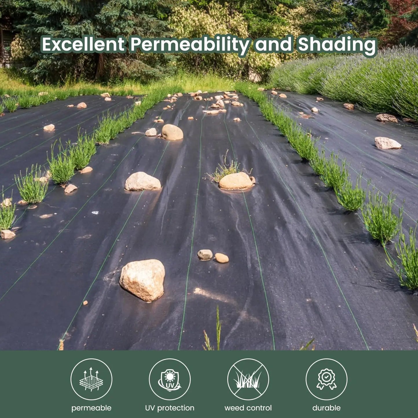 Garden Weed Barrier Landscape Fabric