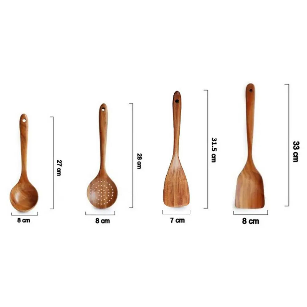 Natural Wooden Cooking Spoons