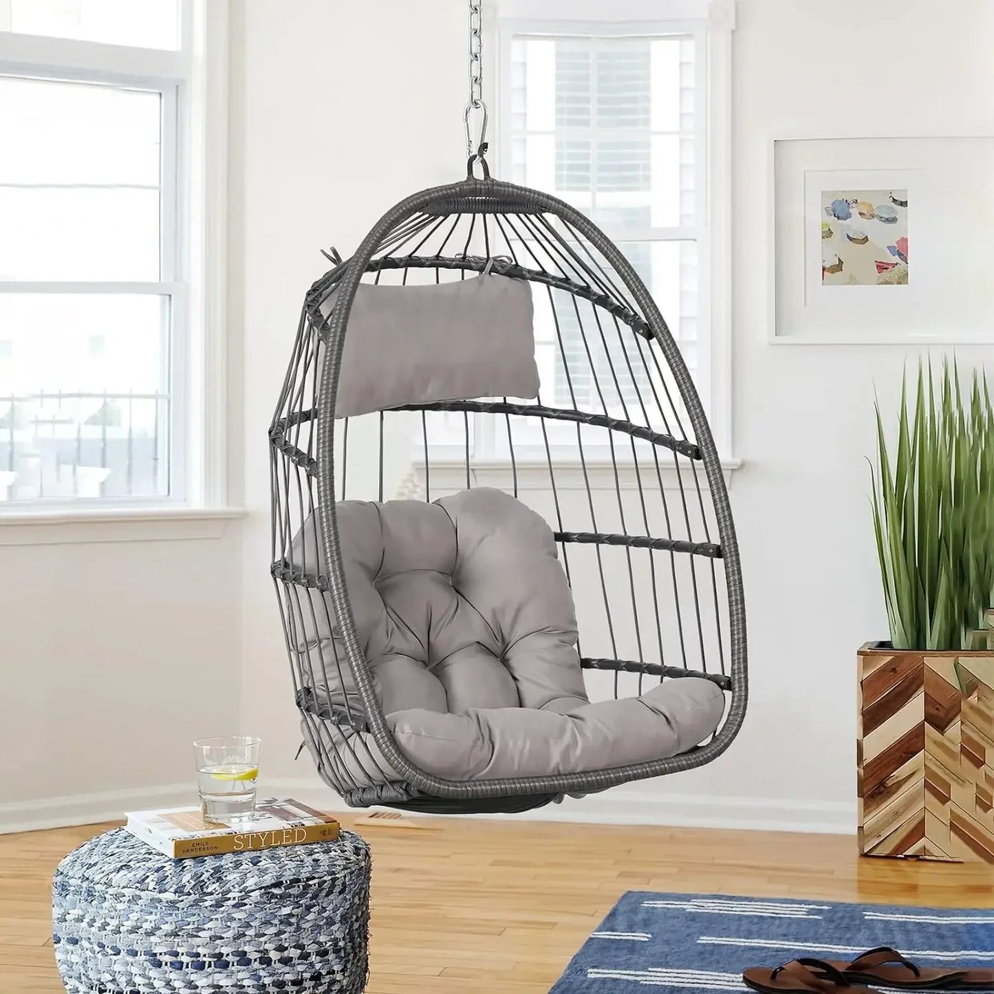 Indoor Outdoor Egg Swing Chair Without Stand