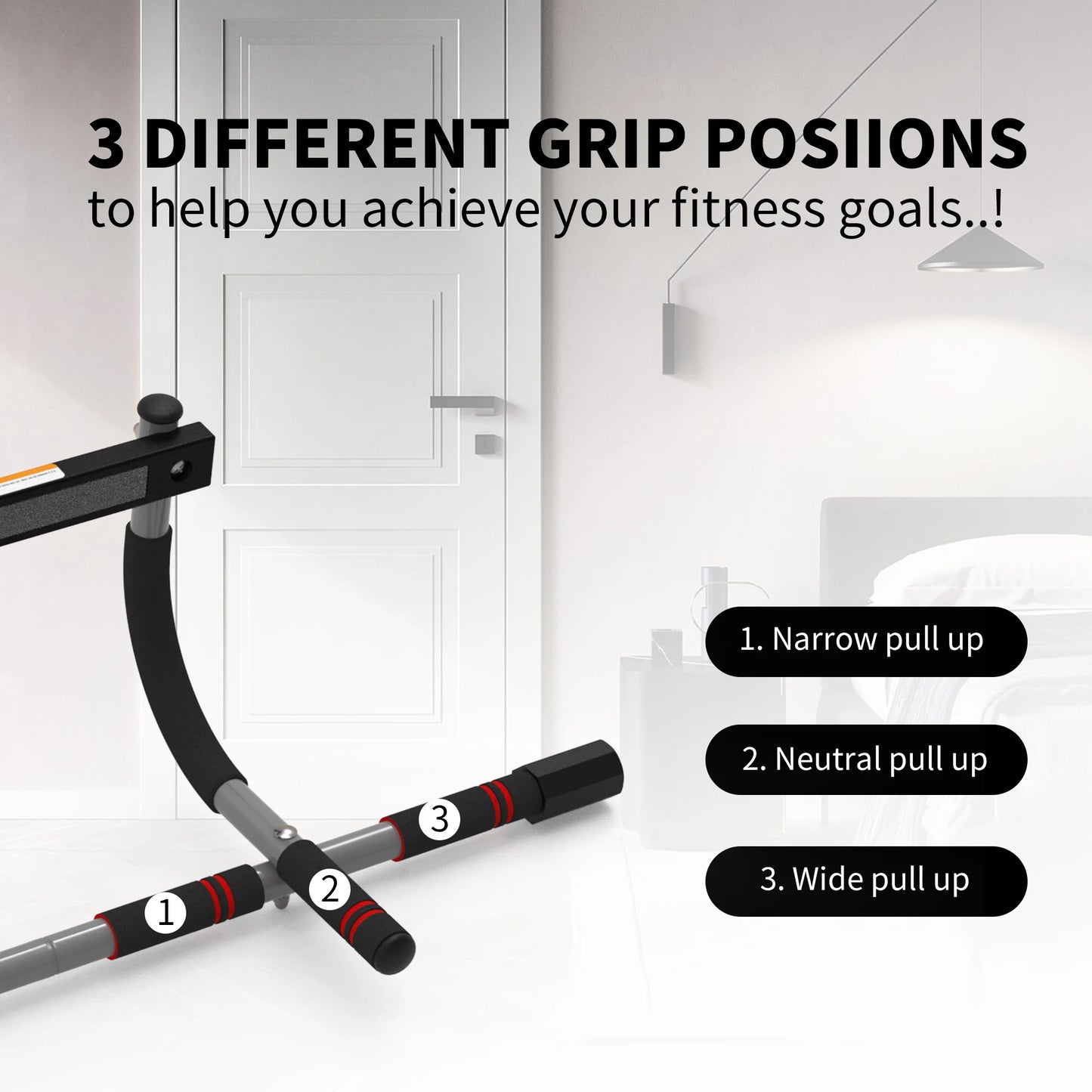Pull-Up Workout Upper Body Fitness Bar