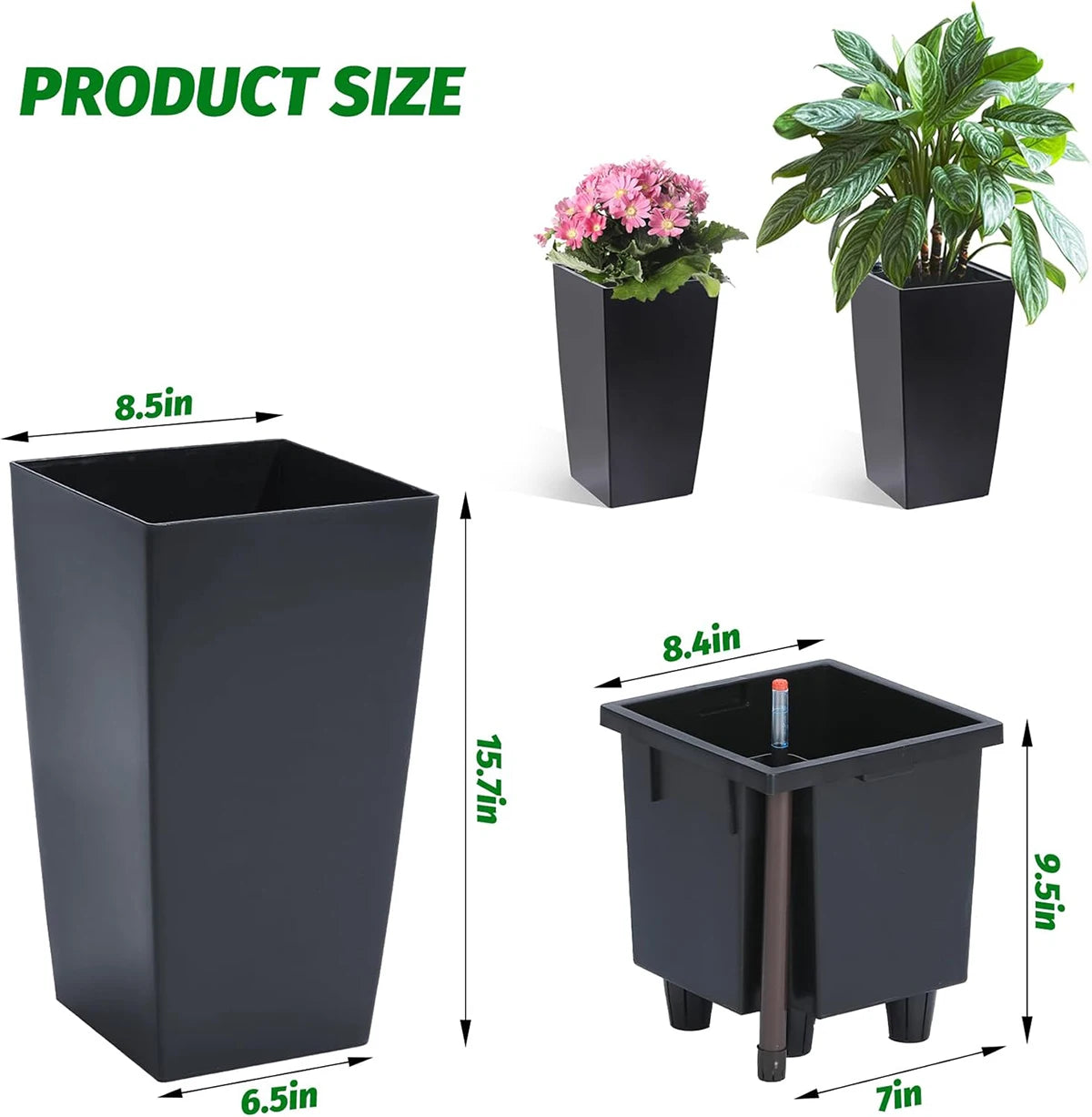 Rectangular Planters Set