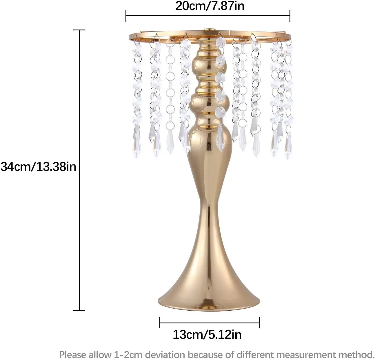 Versatile Gold Flower Vase Centerpiece