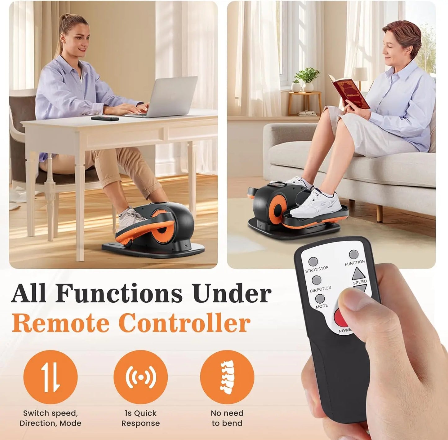 Elliptical Exerciser with Remote Control