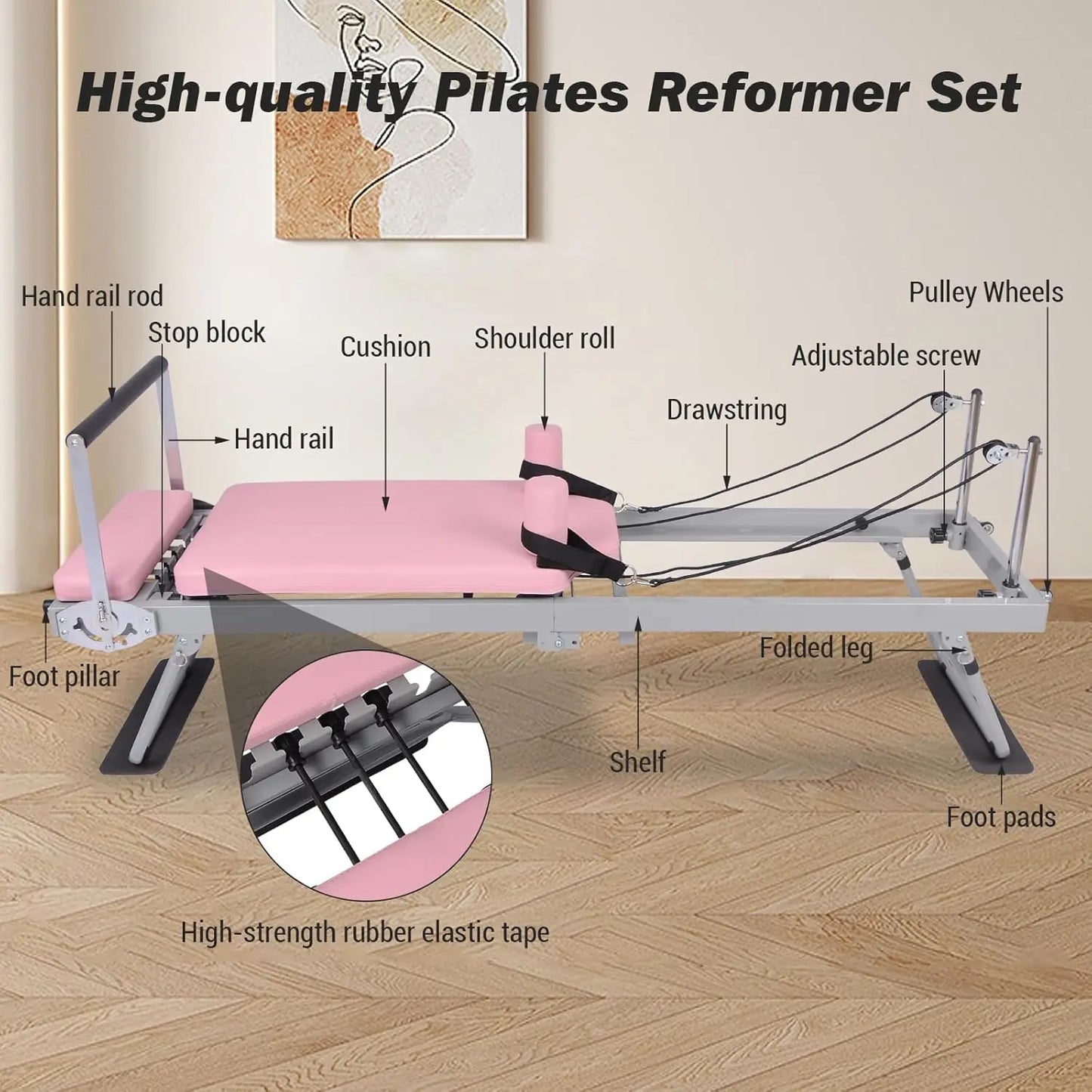 Adjustable Foldable Pilates Equipment Workout for Home
