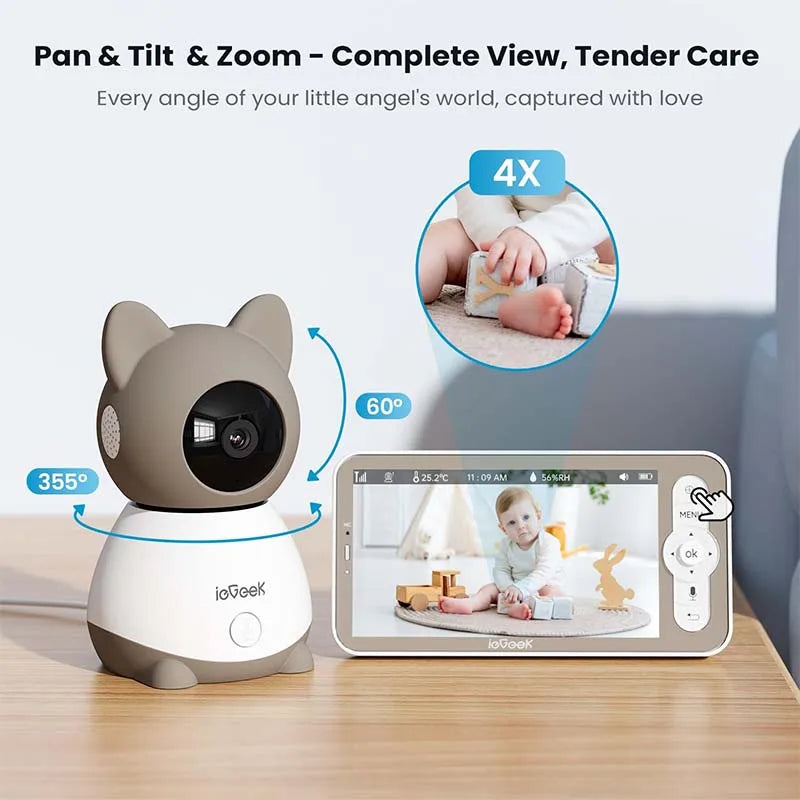 Baby Monitor with 2K Camera and Audio