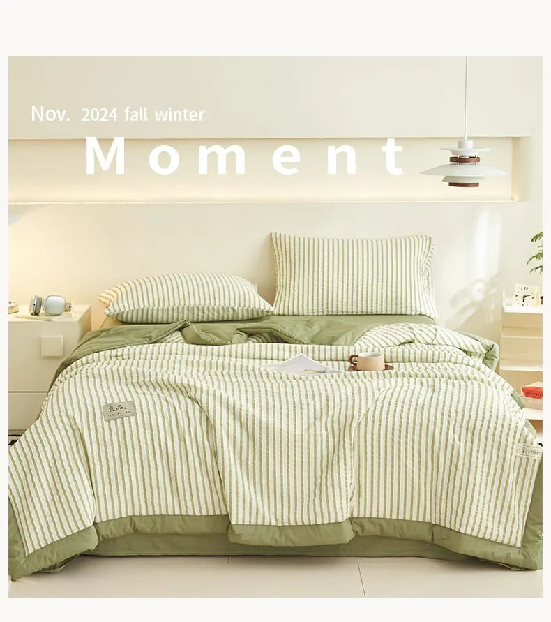Cotton Air Striped Summer Quilt