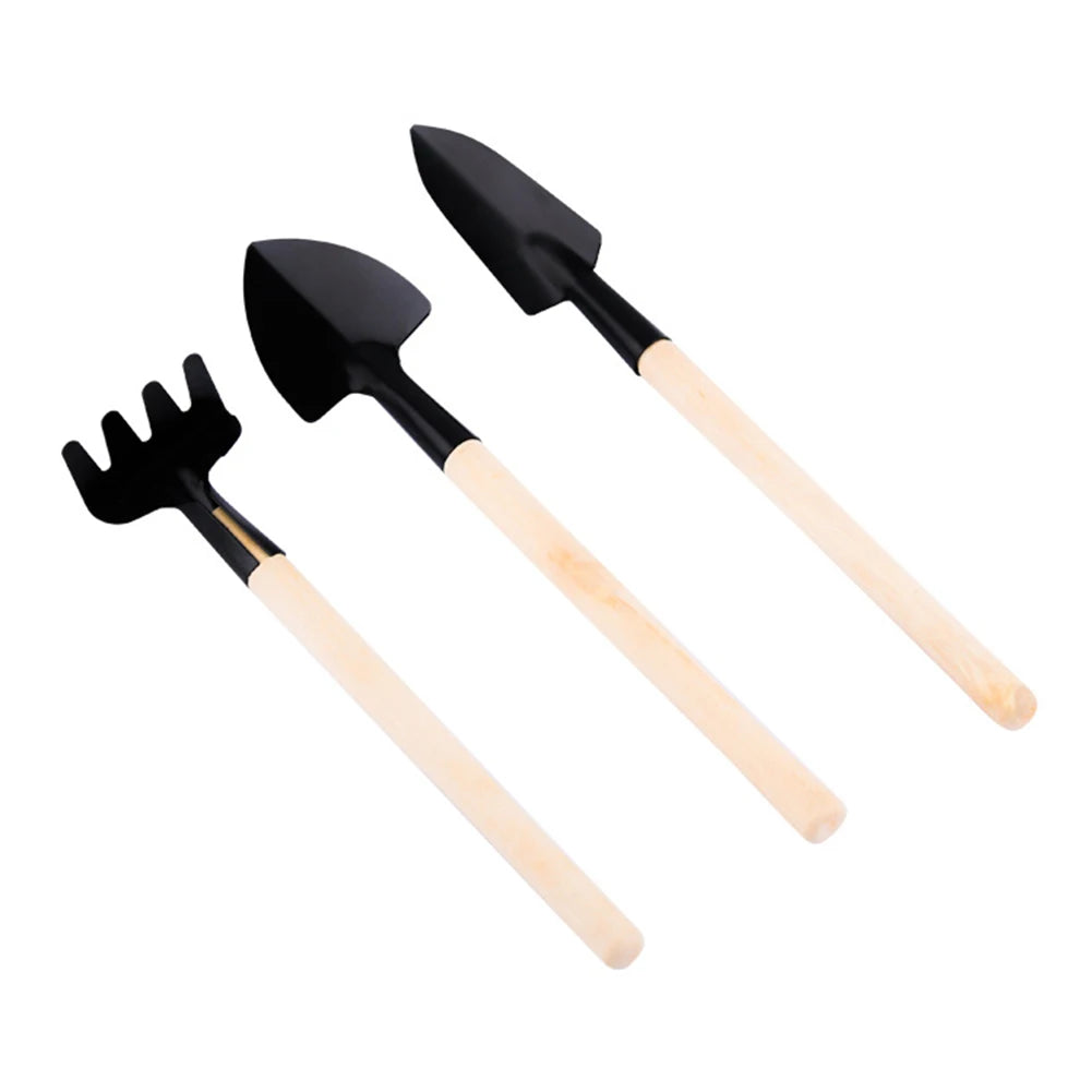 3Pcs Shovel Rake Spade Set