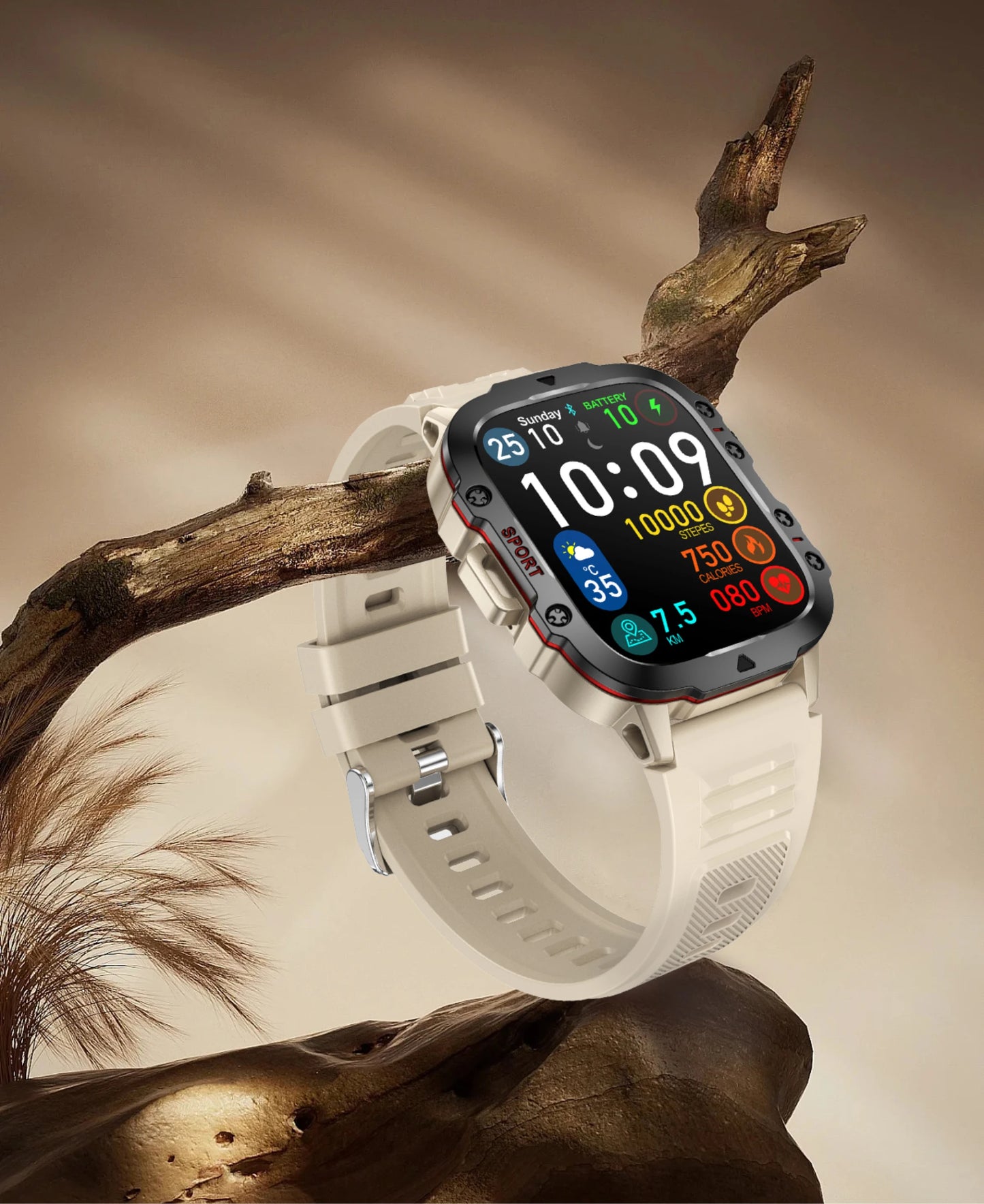 New For Xiaomi Military Smart Watch Outdoor Sports Fitness Tracker