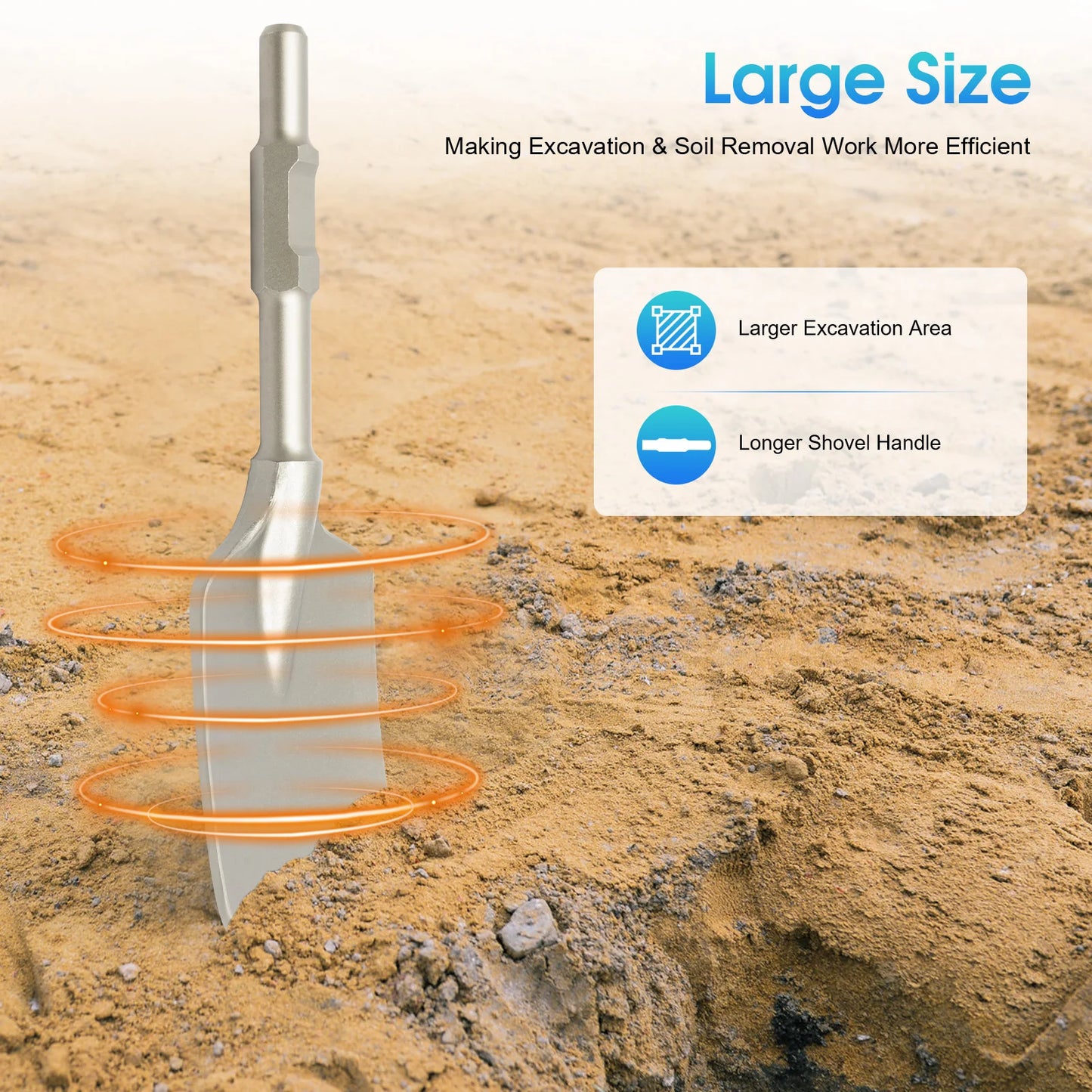 Long Handle Electric Demolition Hammer Shovel