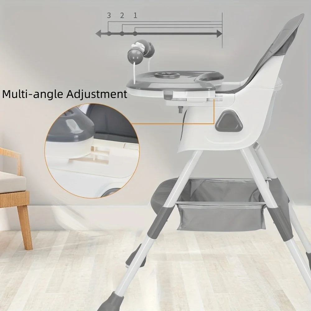 Easy to Clean Foldable Baby High Chair