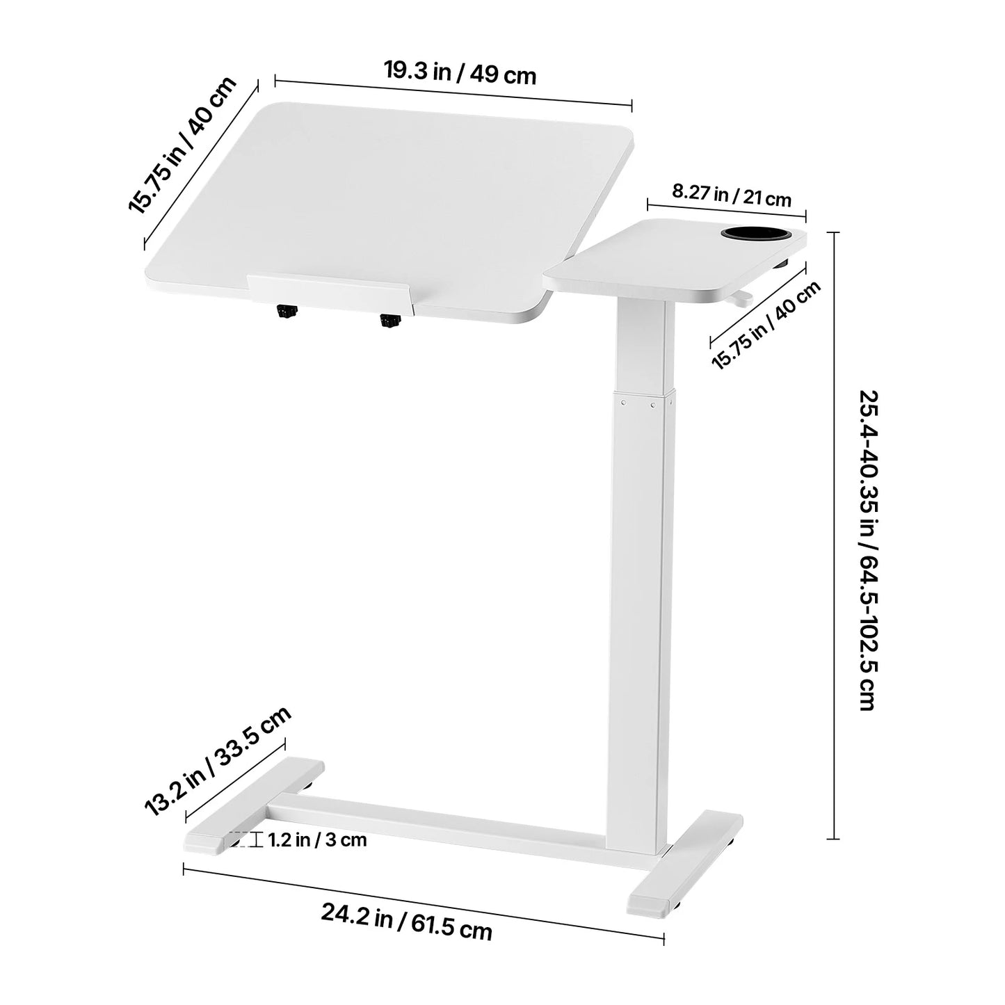 Height & Angle Adjustable Laptop Desk