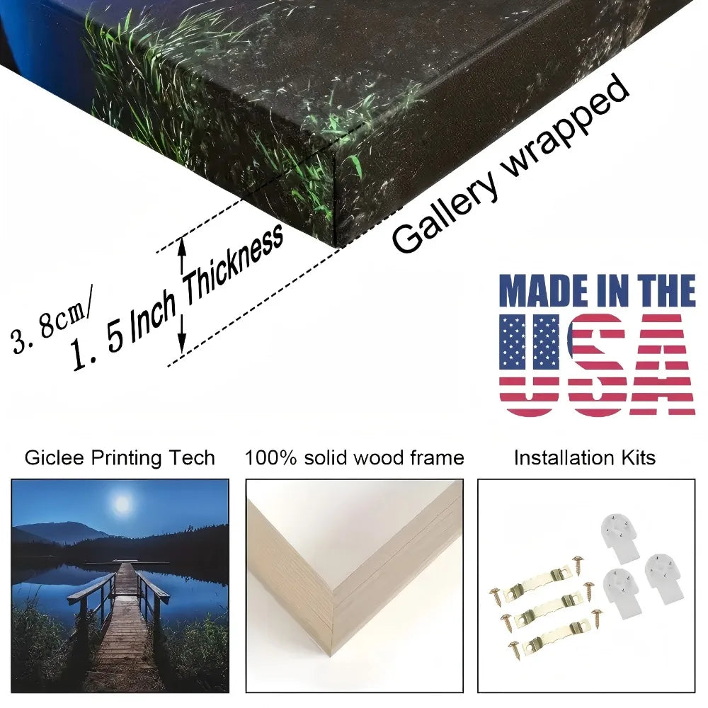 Forest Cottage Canvas