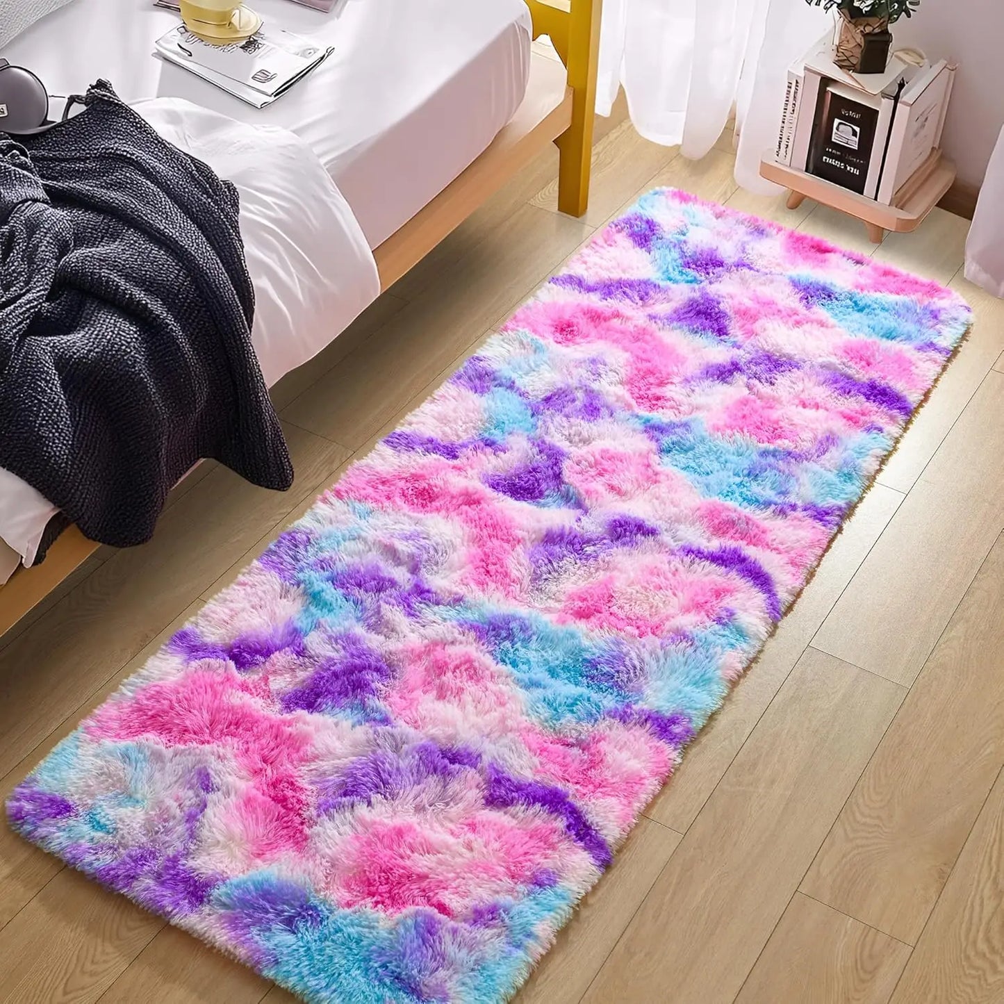 Bedroom Fluffy Fuzzy Runner Soft Rugs