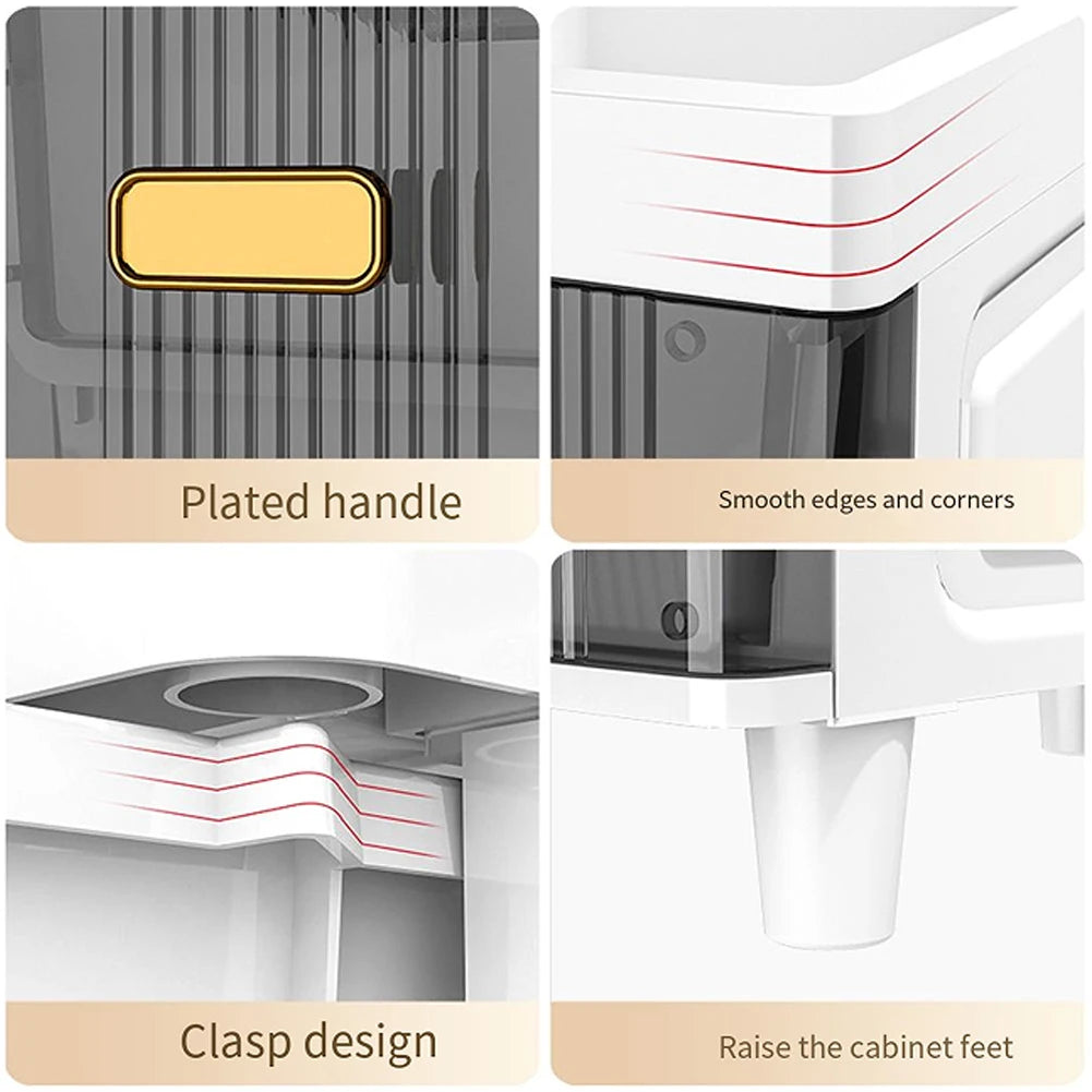 Narrow Toilet Drawer Tier Waterproof Closestool Crevice Organizer Rack