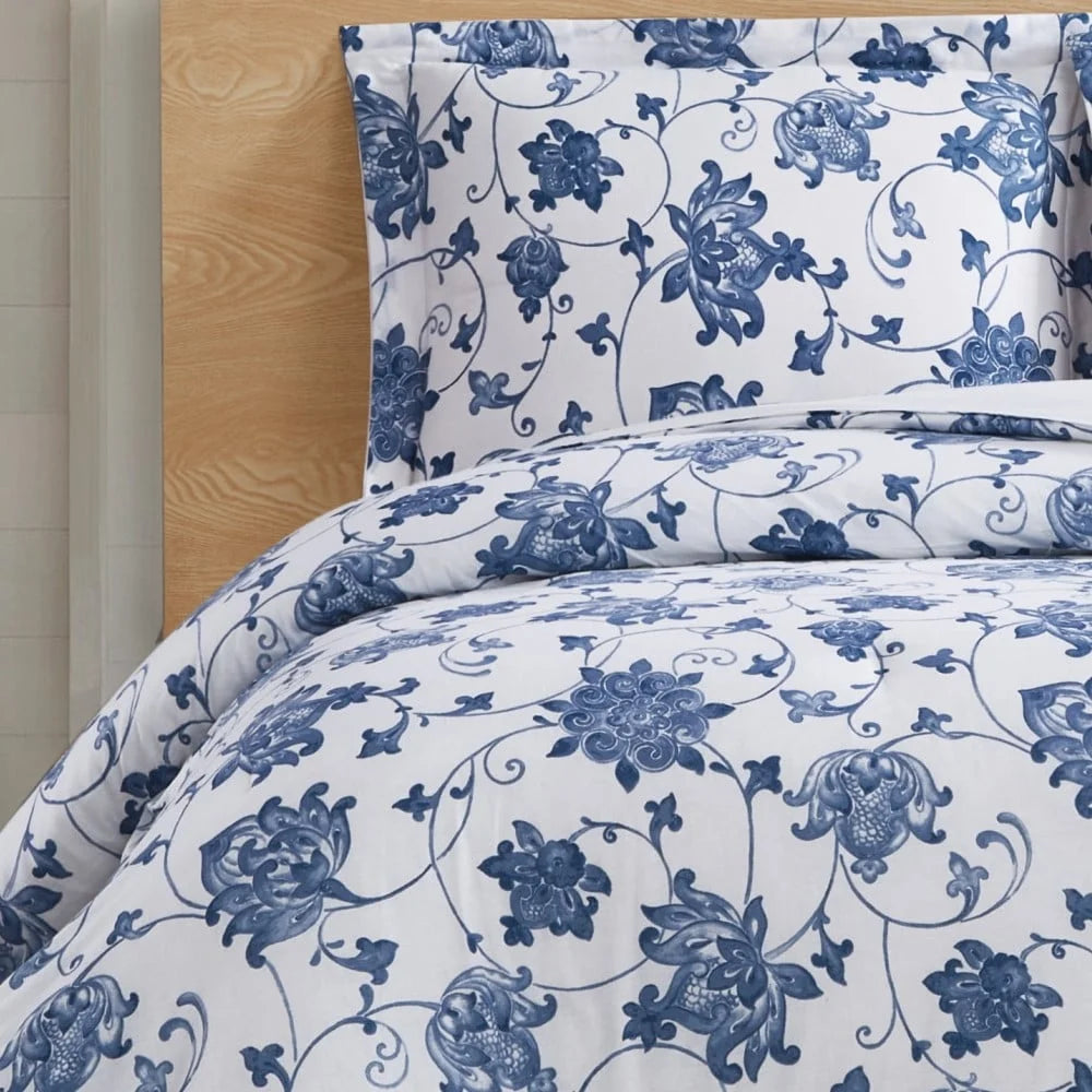 Blue Cotton Comforter Set